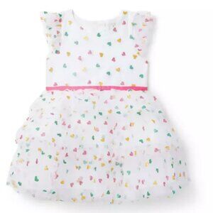 Janie and Jack Sparkle Heart Tulle Dress 3T